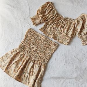Floral Skirt Set